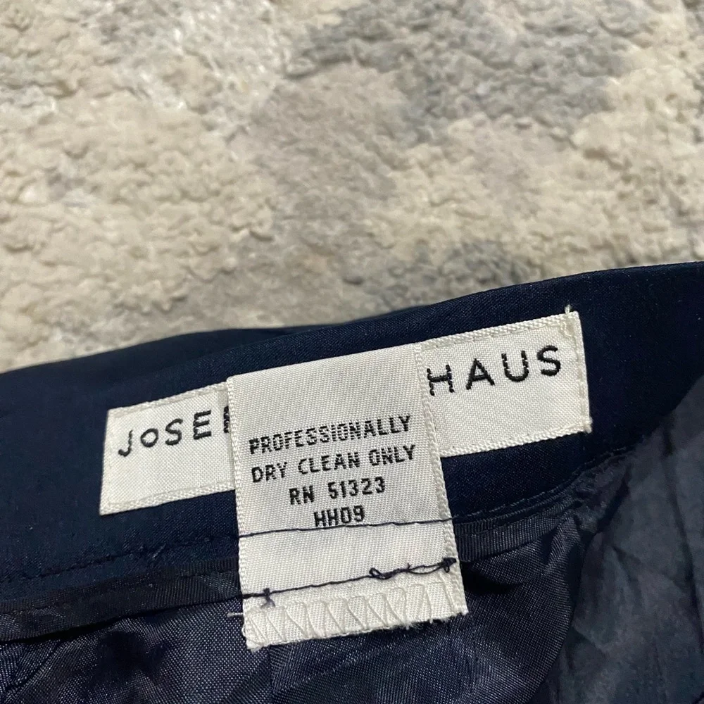 Josephine Chaus Navy Blue Size 10 Skirt With Zipper Pencil Knee Lenght - Picture 6 of 6